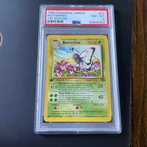 Butterfree 1st Edition Jungle Non-Holo PSA 8 Pokémon Card